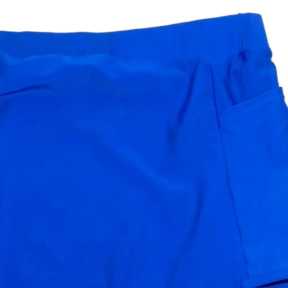 Torrid Blue Ultra High-Rise Active Swim Bottom with Pockets NWT 3 3XL